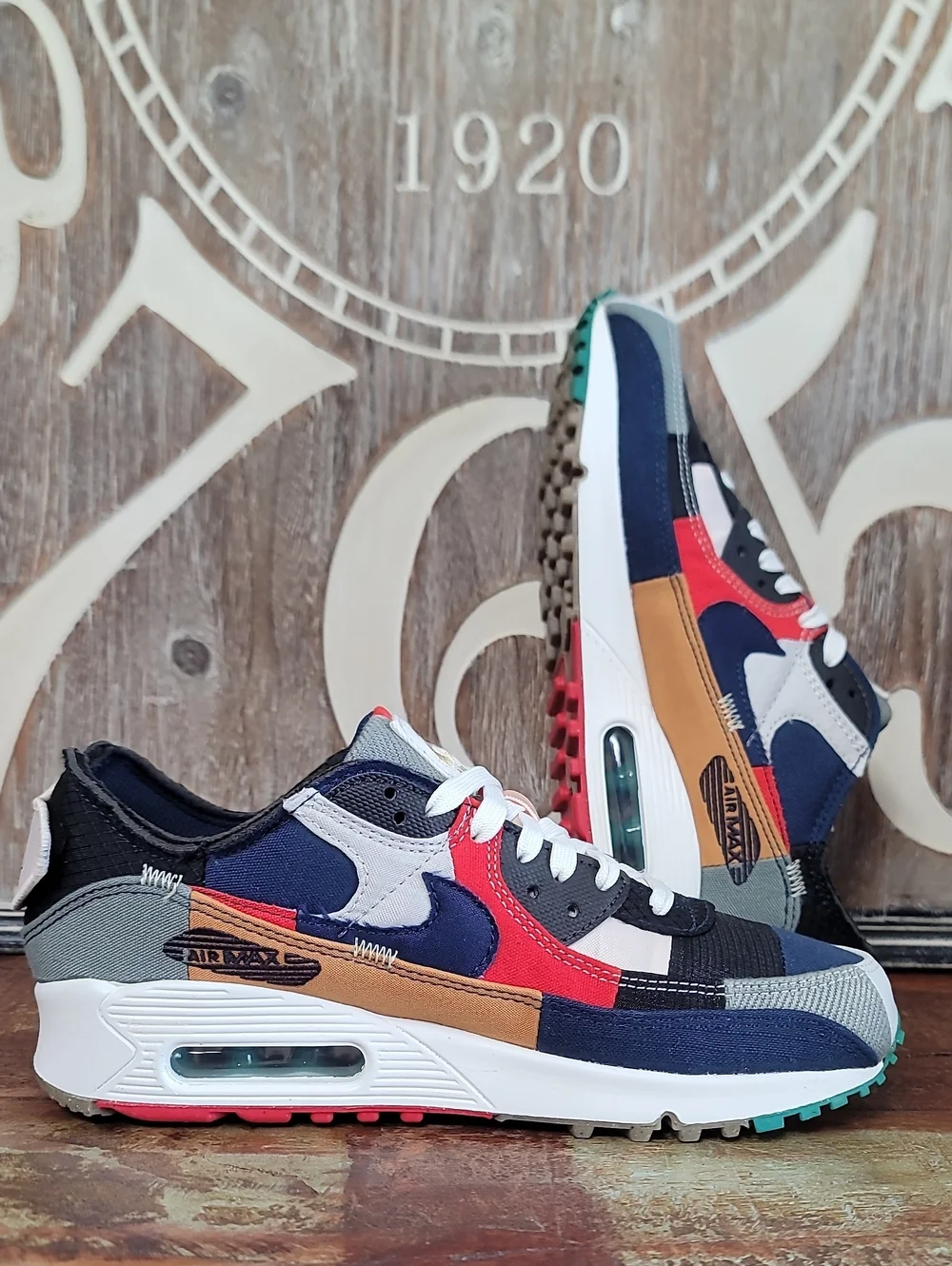🔥 Nike Wmns Air Max 90 QS 'Legacy' 'Scrap Patchwork' Wmns 7 (Like New)